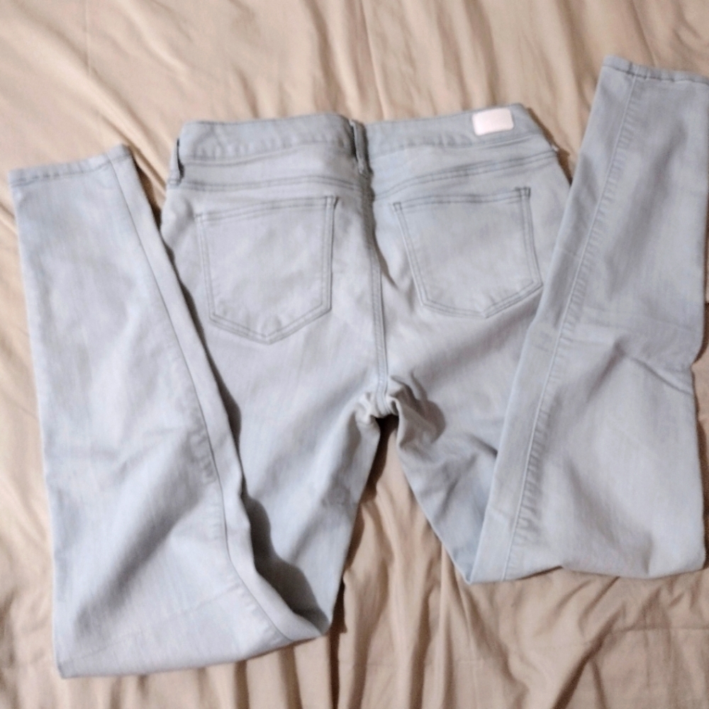 Pale blue stretch jeans